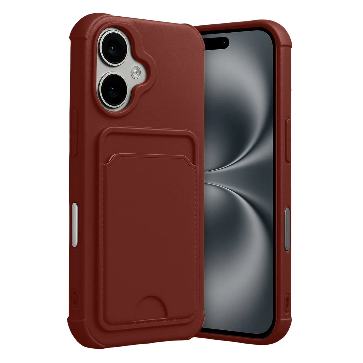 Newface Apple iPhone 17 Kelvin Kartvizitli Silikon - Bordo