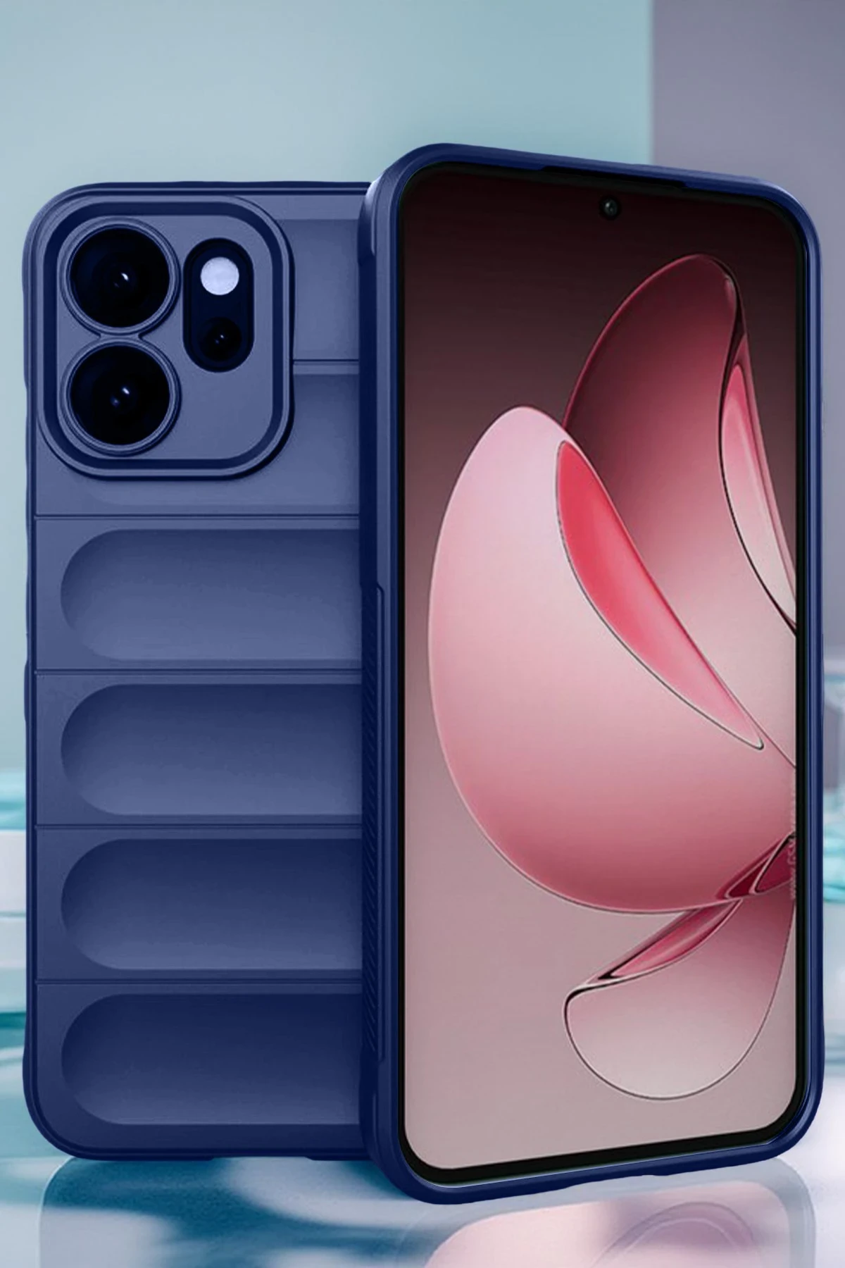 Newface Oppo Reno 14 Optimum Silikon - Lacivert