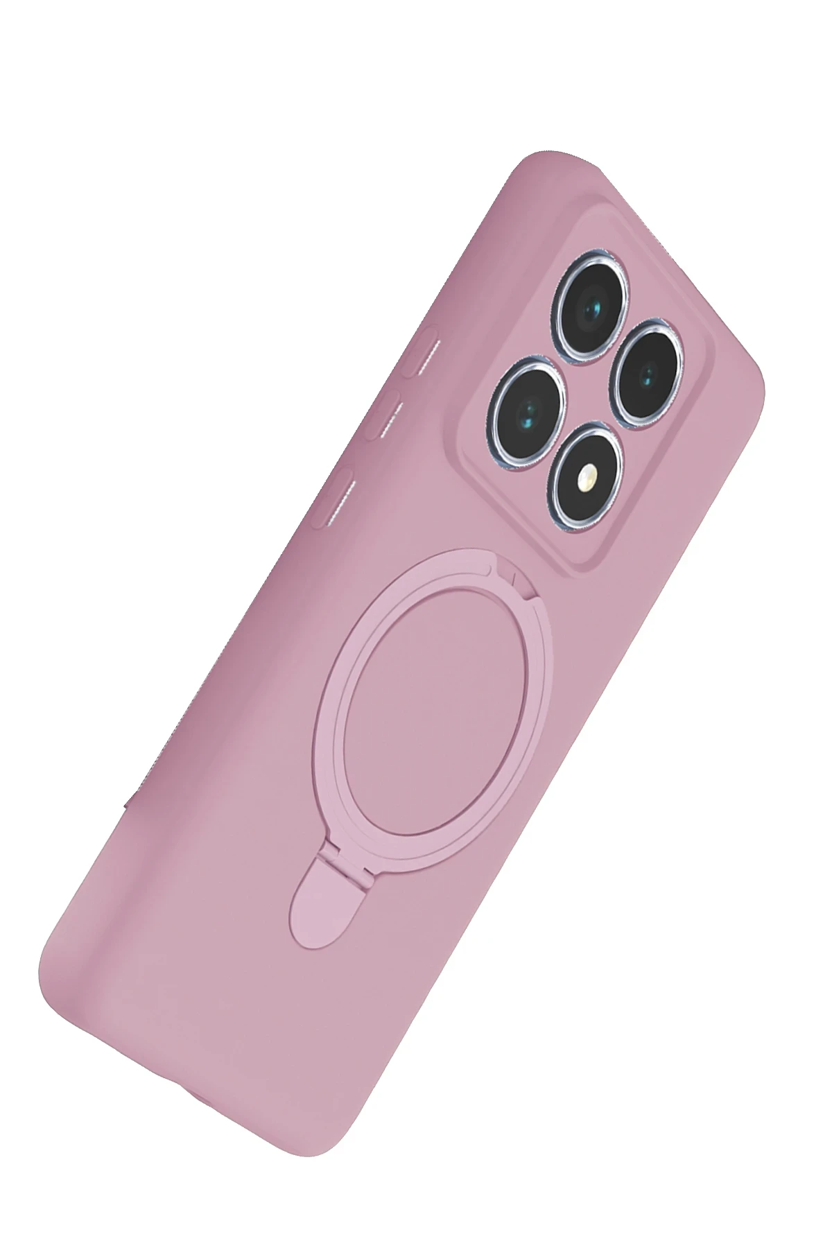 Newface Xiaomi Mi 14T Pro Regal Magsafe Standlı Kapak - Açık Pembe