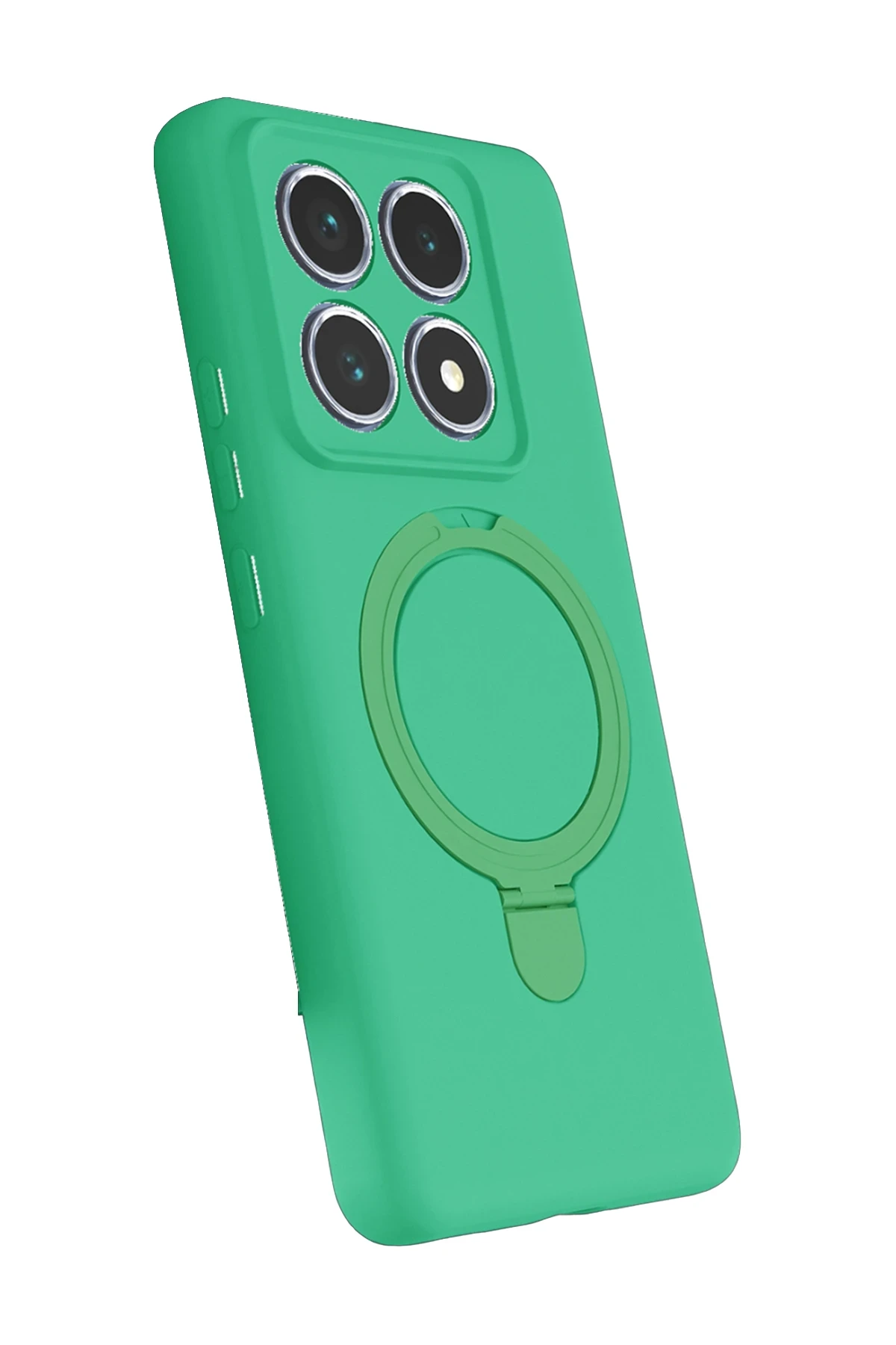 Newface Xiaomi Mi 14T Pro Regal Magsafe Standlı Kapak - Yeşil