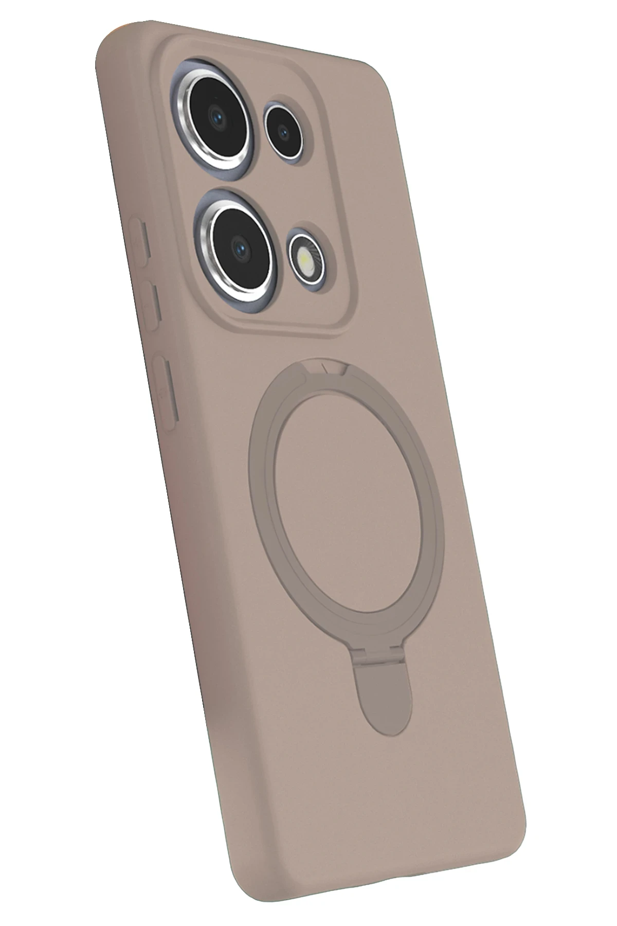 Newface Xiaomi Redmi Note 13 Pro 4G Regal Magsafe Standlı Kapak - Çöl Titanyum