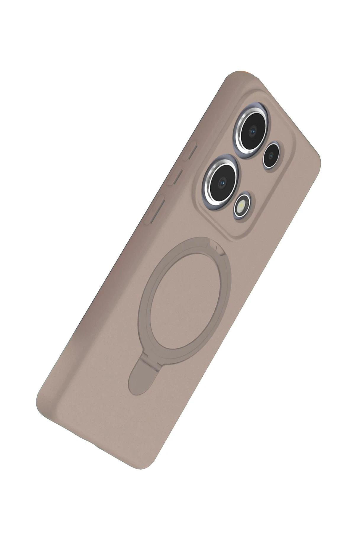 Newface Xiaomi Redmi Note 13 Pro 4G Regal Magsafe Standlı Kapak - Çöl Titanyum