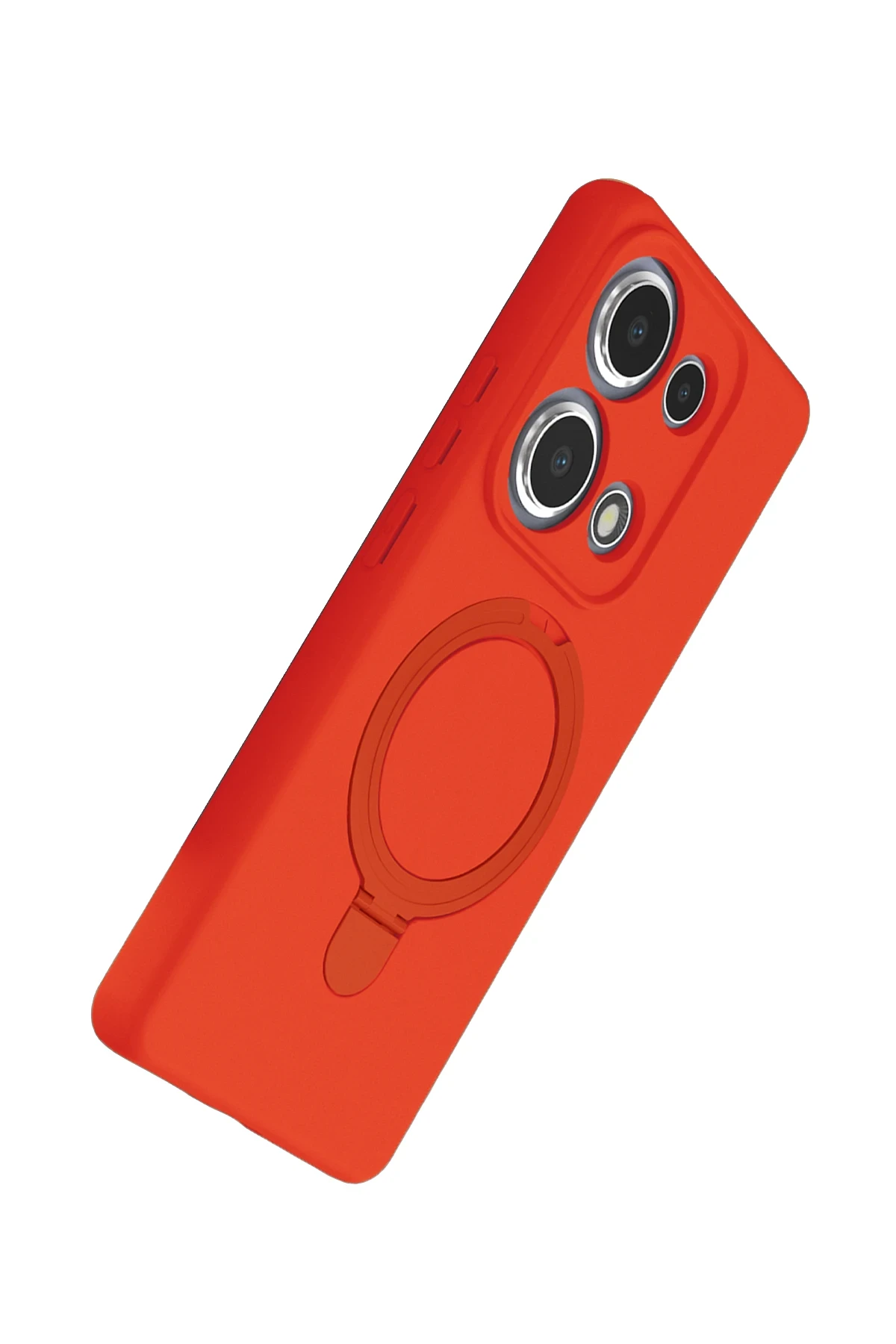 Newface Xiaomi Redmi Note 13 Pro 4G Regal Magsafe Standlı Kapak - Turuncu