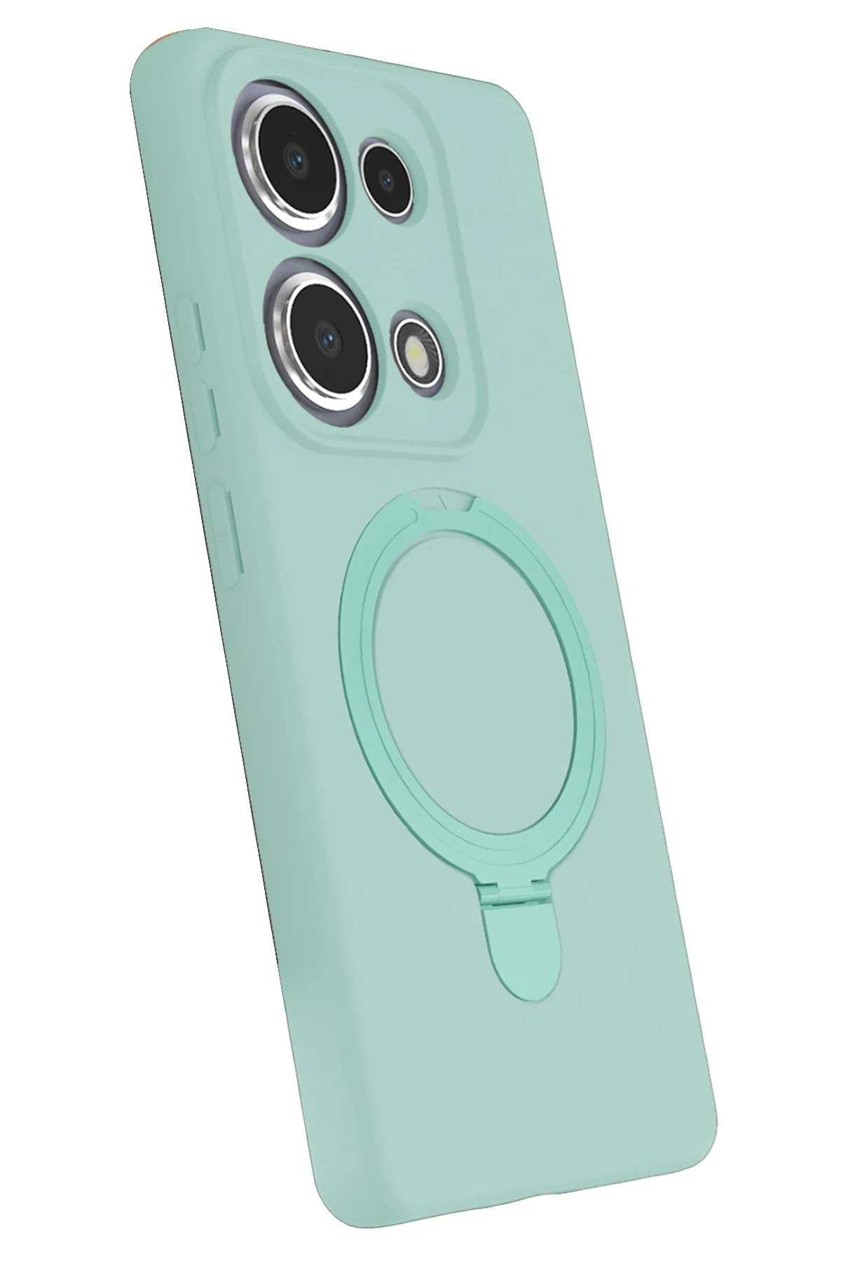 Newface Xiaomi Redmi Note 13 Pro 4G Regal Magsafe Standlı Kapak - Su Yeşili