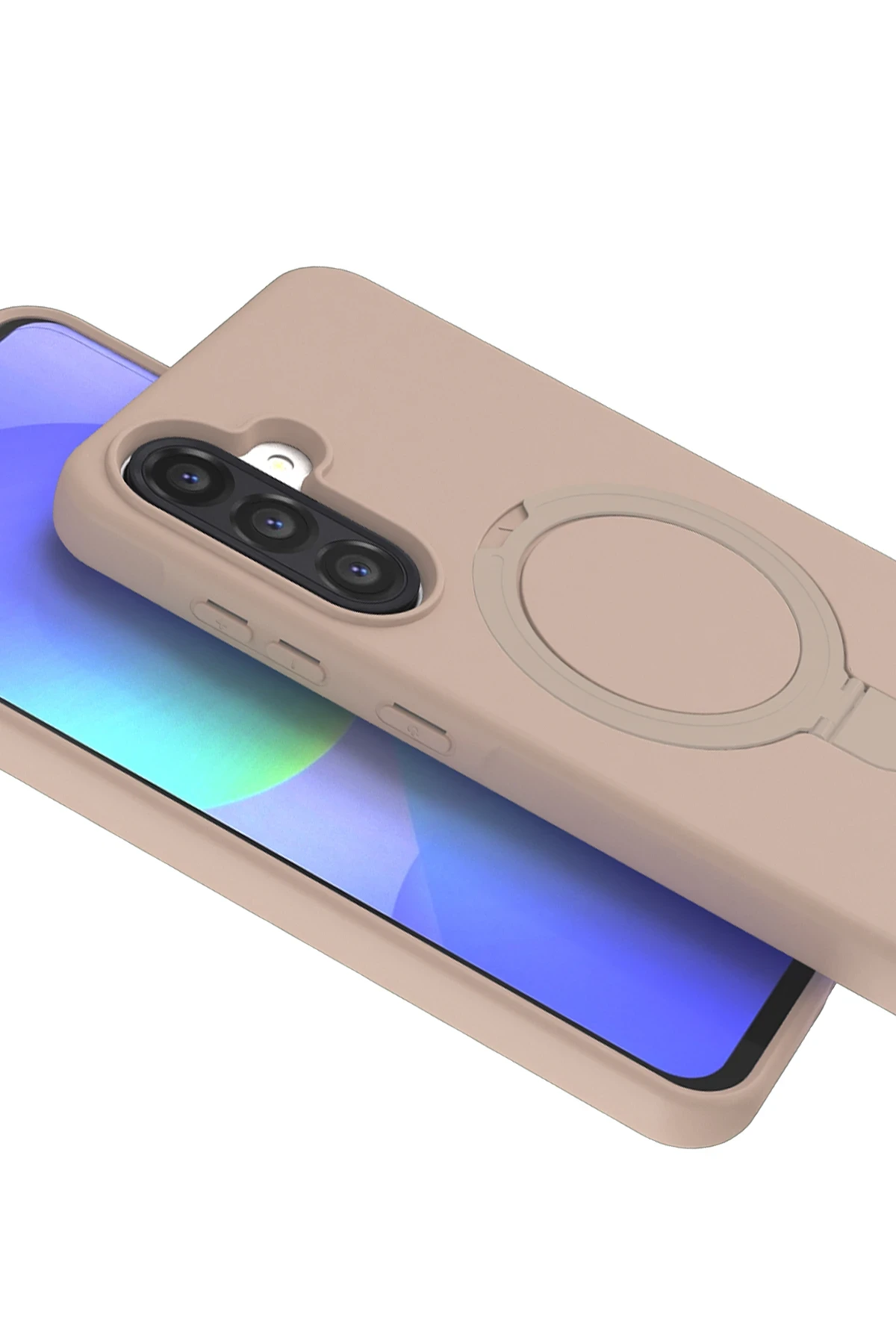 Newface Samsung Galaxy A36 Regal Magsafe Standlı Kapak - Çöl Titanyum