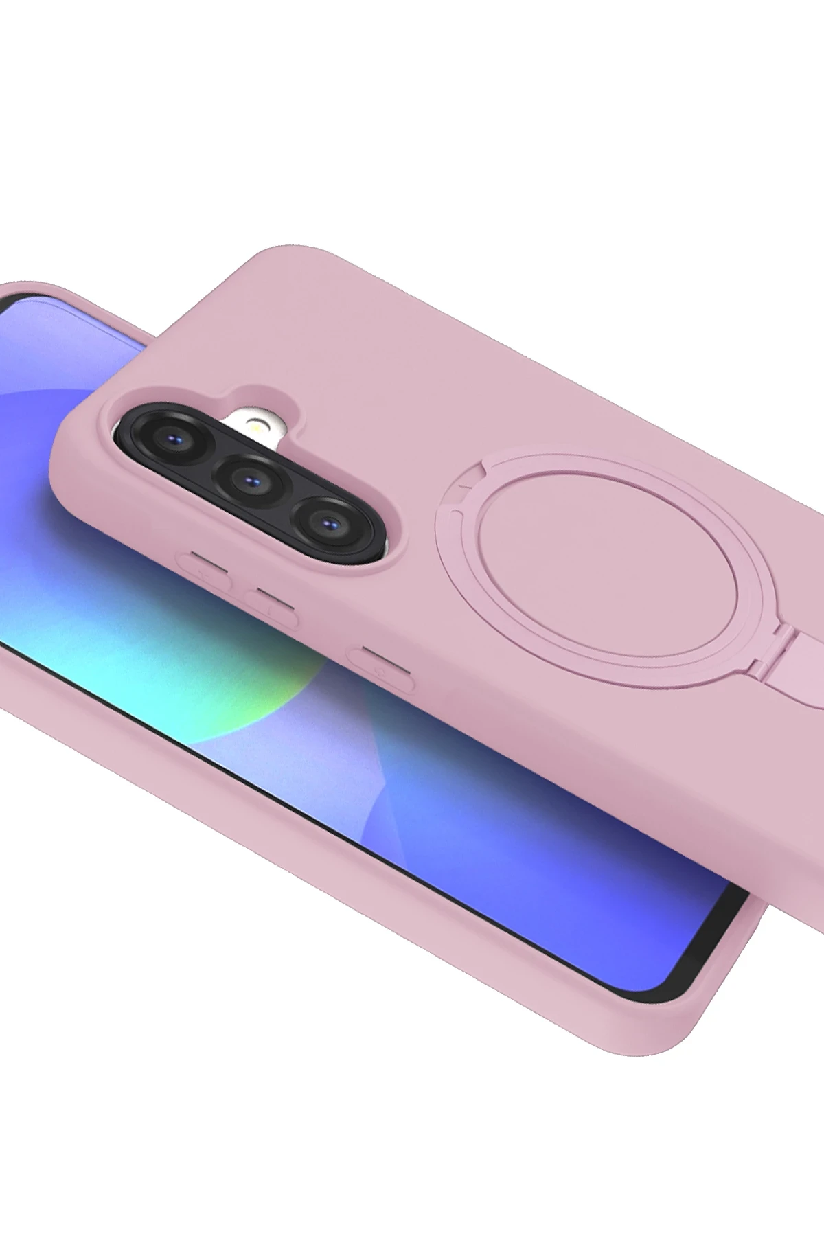 Newface Samsung Galaxy A36 Regal Magsafe Standlı Kapak - Açık Pembe