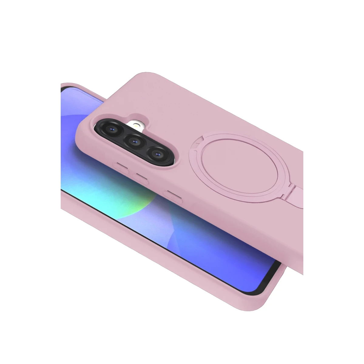 Newface Samsung Galaxy A36 Regal Magsafe Standlı Kapak - Açık Pembe — görsel 8