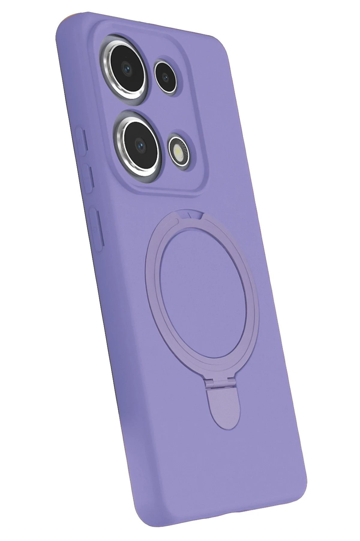 Newface Xiaomi Redmi Note 13 Pro 4G Regal Magsafe Standlı Kapak - Lila