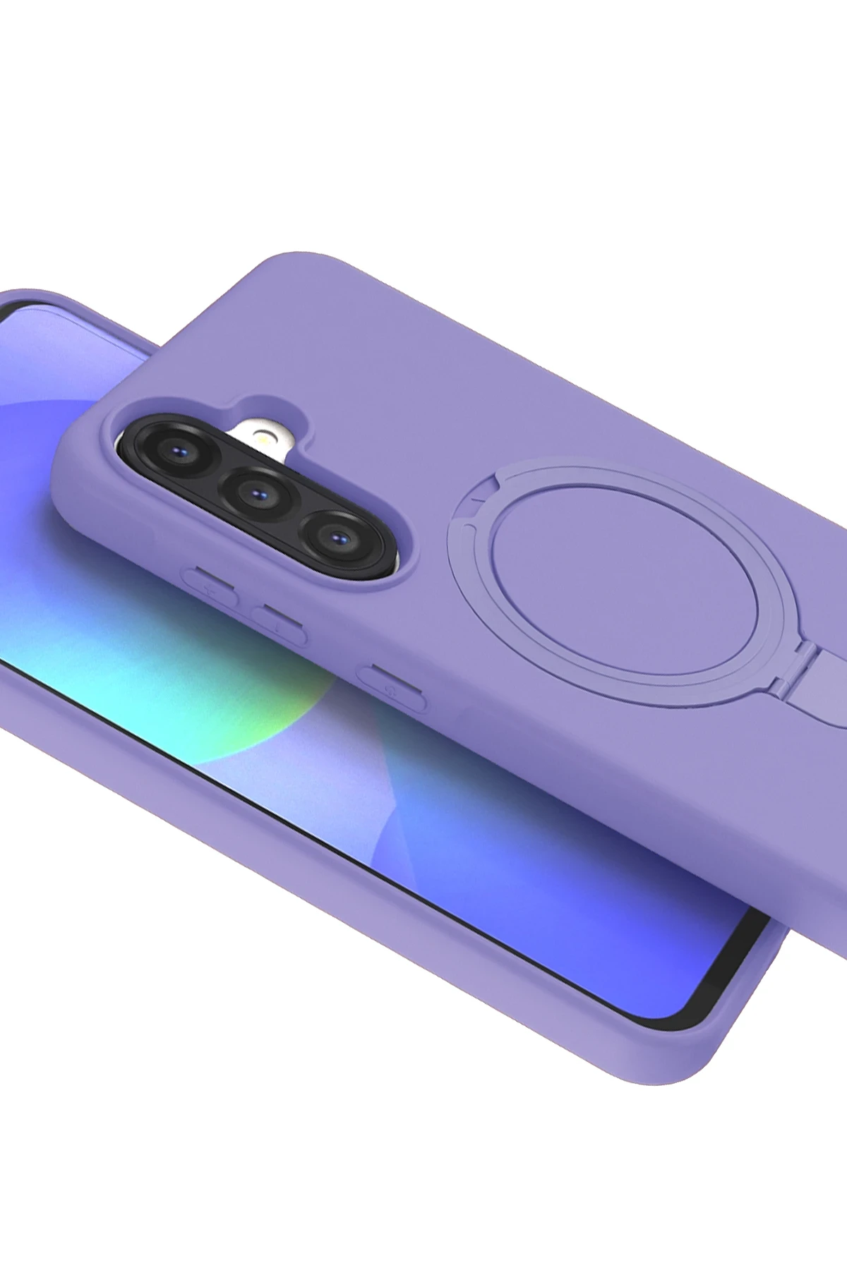 Newface Samsung Galaxy A36 Regal Magsafe Standlı Kapak - Lila