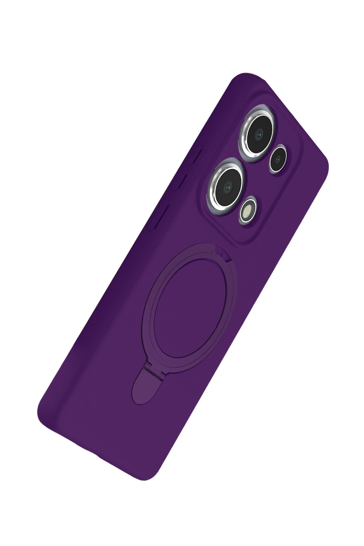 Newface Xiaomi Redmi Note 13 Pro 4G Regal Magsafe Standlı Kapak - Derin Mor