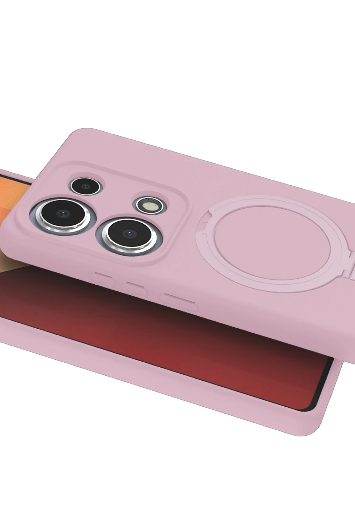 Newface Xiaomi Redmi Note 13 Pro 4G Regal Magsafe Standlı Kapak - Açık Pembe — görsel 3