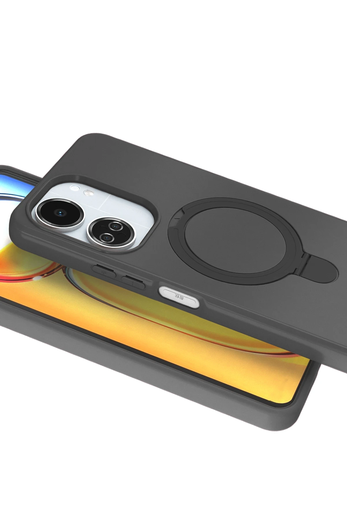 Newface Xiaomi Redmi 13C Regal Magsafe Standlı Kapak - Titan Gri