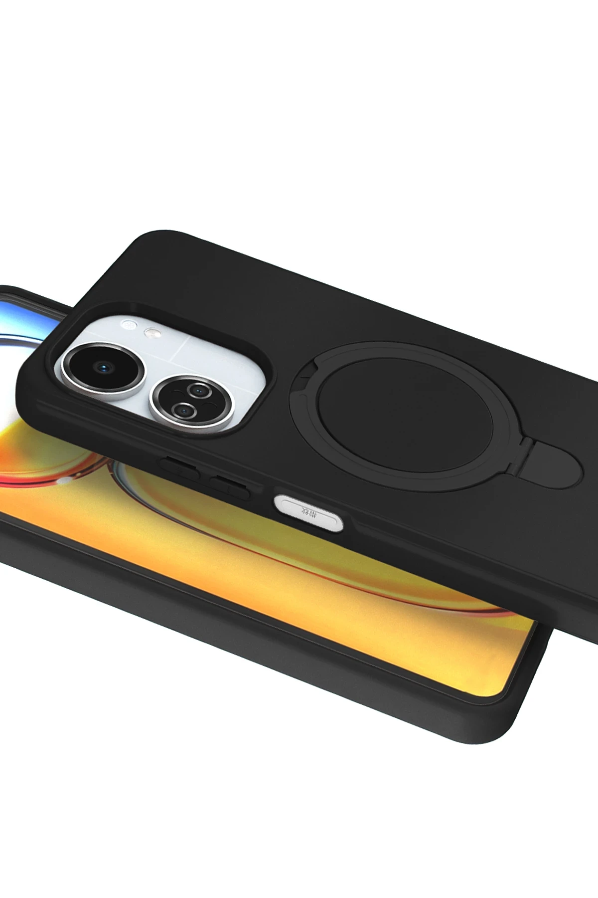 Newface Xiaomi Redmi 13C Regal Magsafe Standlı Kapak - Siyah