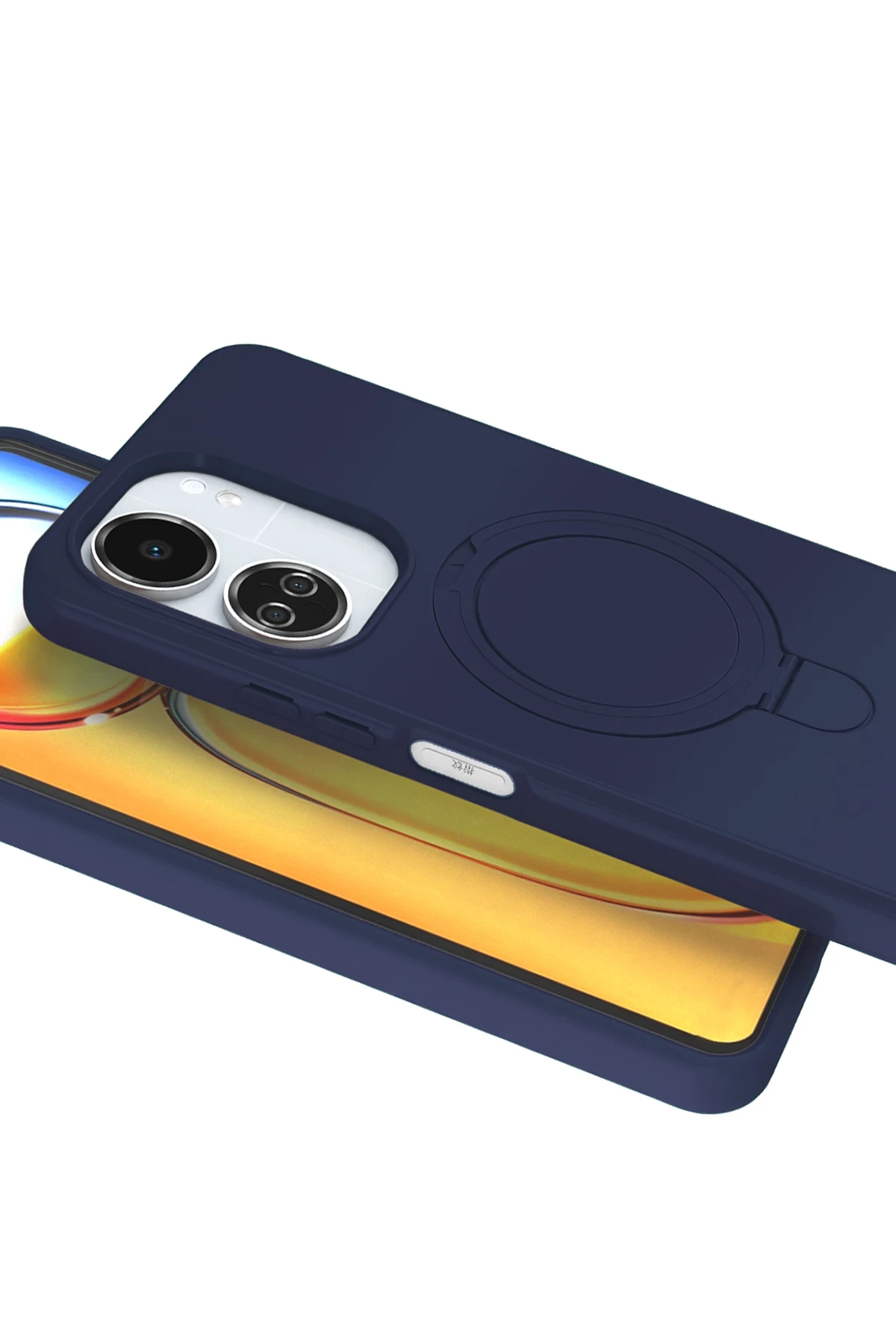 Newface Xiaomi Redmi 13C Regal Magsafe Standlı Kapak - Lacivert