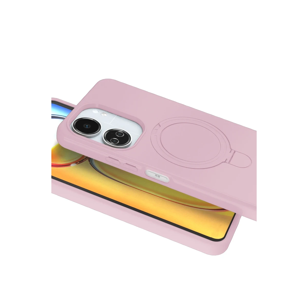 Newface Xiaomi Redmi 13C Regal Magsafe Standlı Kapak - Açık Pembe — görsel 7