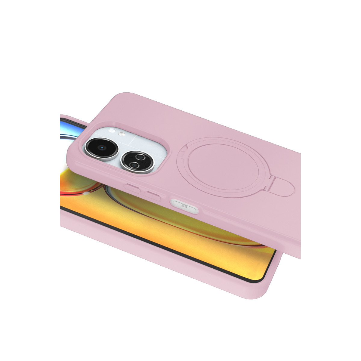 Newface Xiaomi Redmi 13C Regal Magsafe Standlı Kapak - Açık Pembe — görsel 11