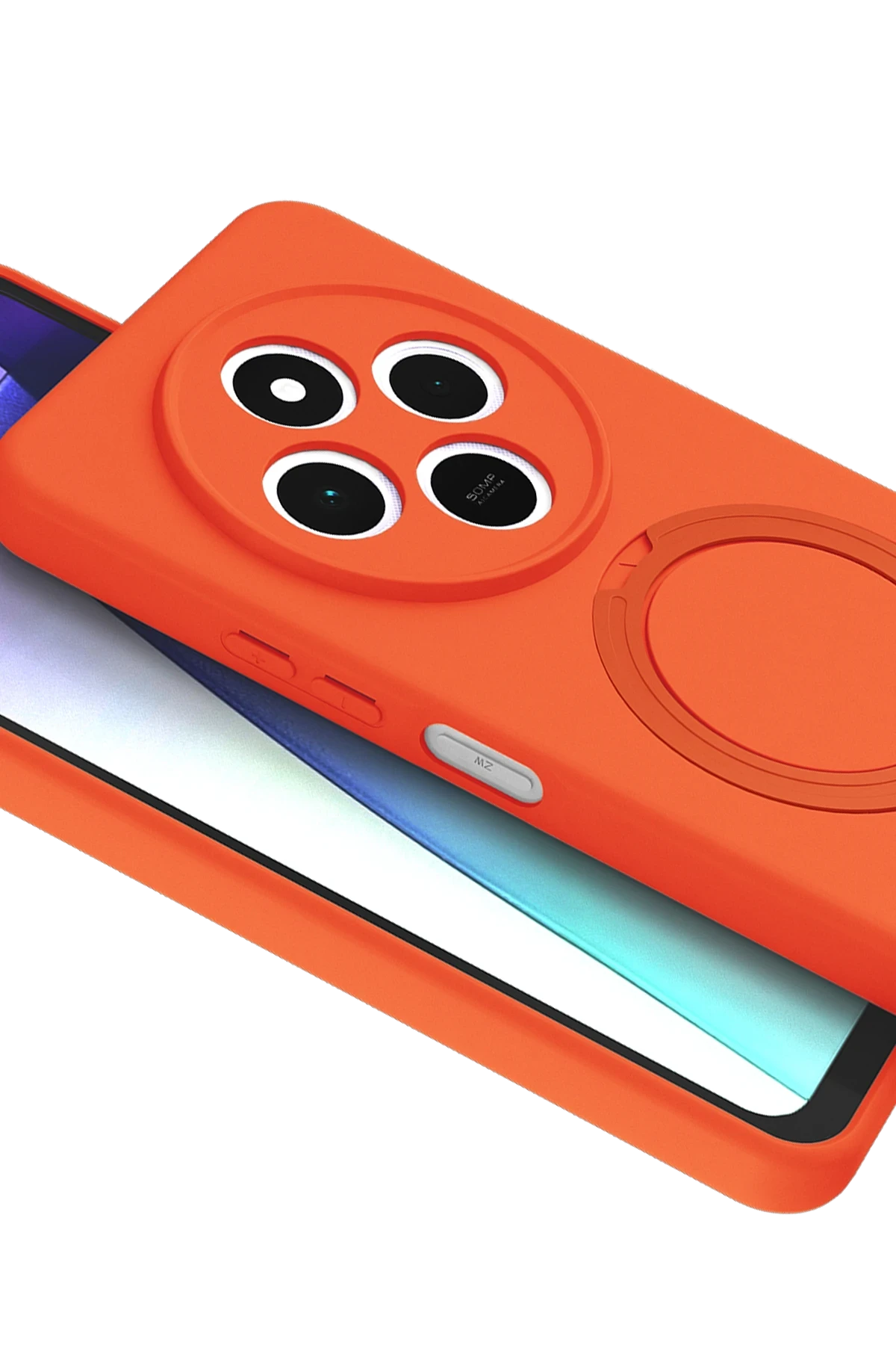 Newface Xiaomi Redmi 14C Regal Magsafe Standlı Kapak - Turuncu