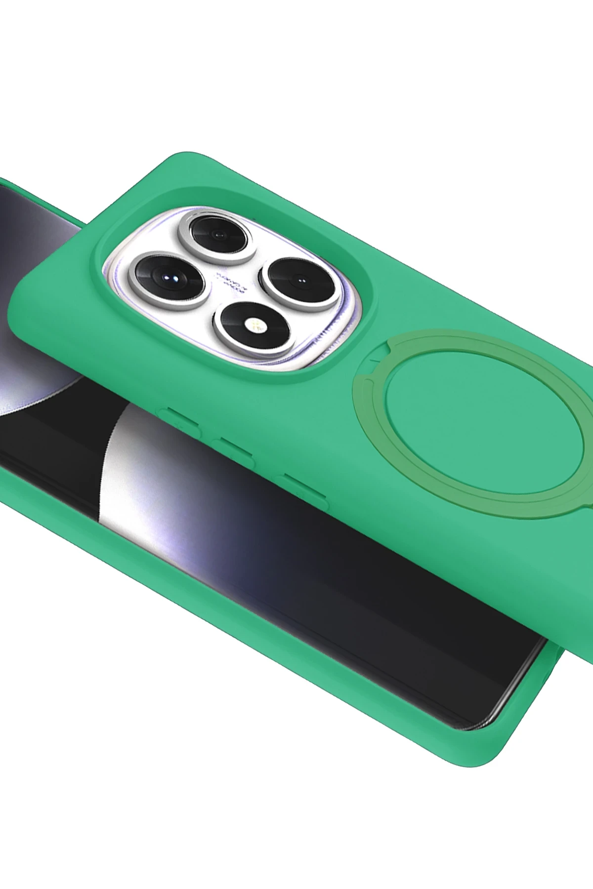 Newface Xiaomi Redmi Note 14 Pro 4G Regal Magsafe Standlı Kapak - Yeşil