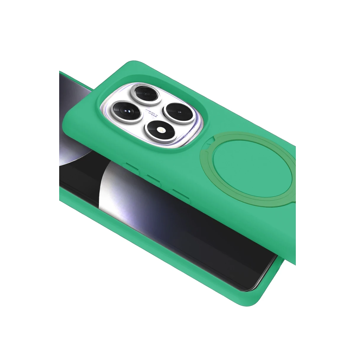 Xiaomi Redmi Note 14 Pro 4G Regal Magsafe Standlı Kapak - Yeşil