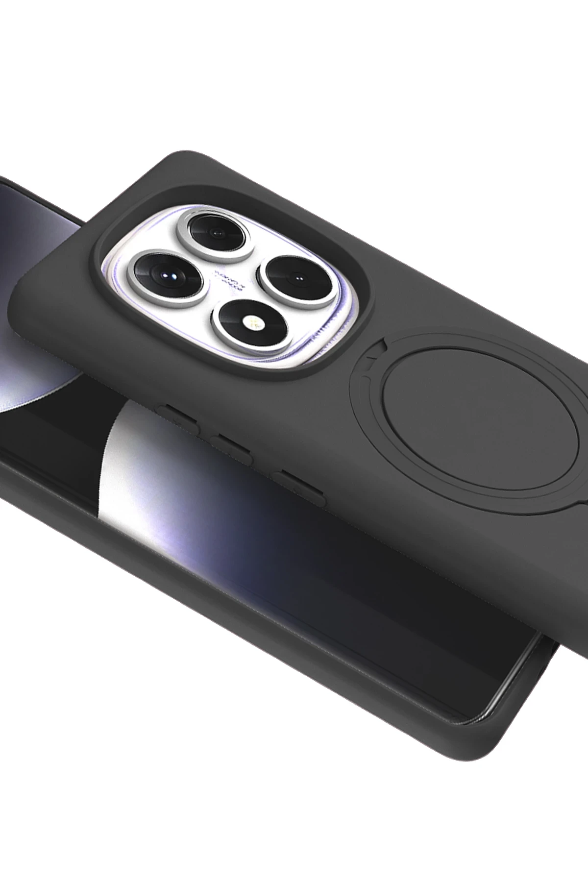 Newface Xiaomi Redmi Note 14 Pro 4G Regal Magsafe Standlı Kapak - Titan Gri