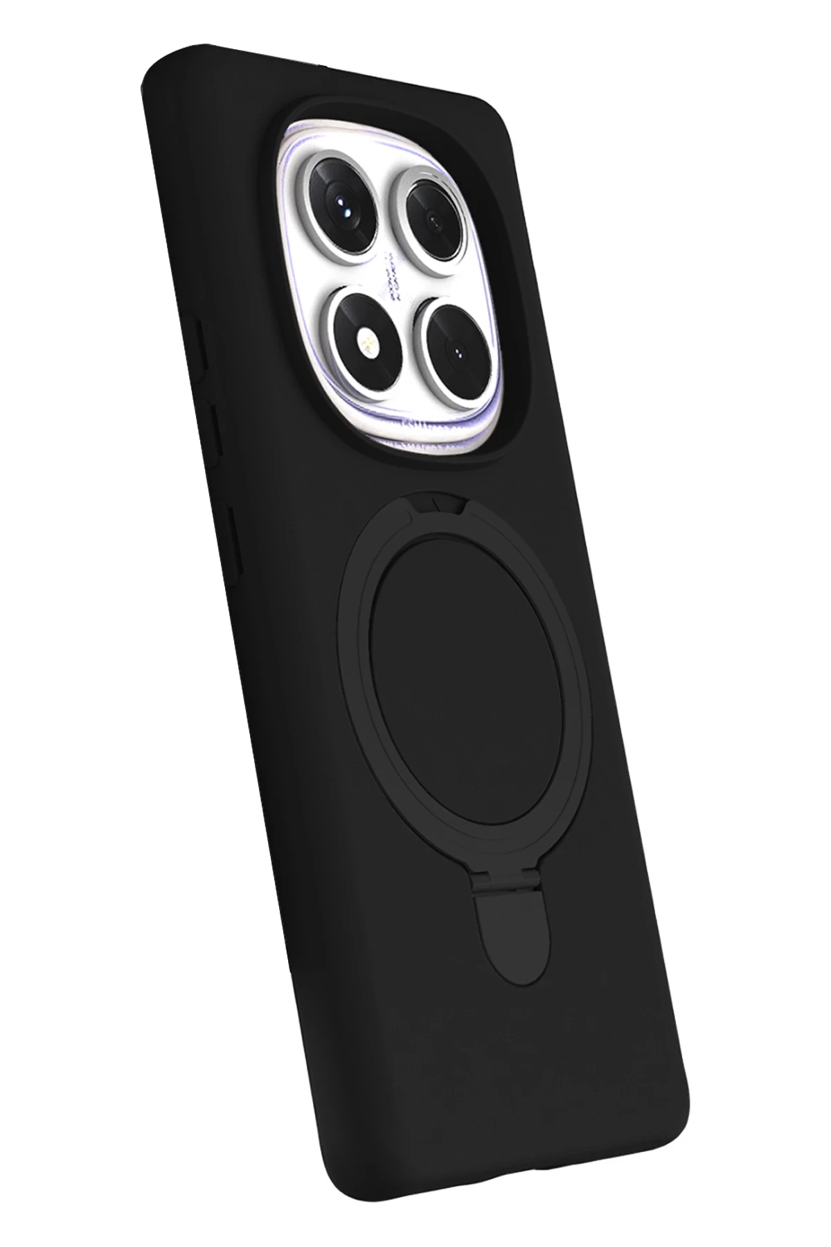 Newface Xiaomi Redmi Note 14 Pro 4G Regal Magsafe Standlı Kapak - Siyah