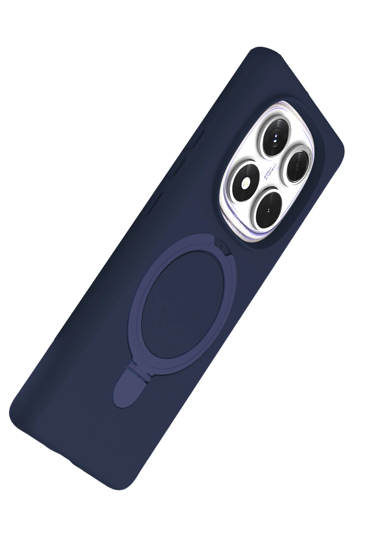 Newface Xiaomi Redmi Note 14 Pro 4G Regal Magsafe Standlı Kapak - Lacivert