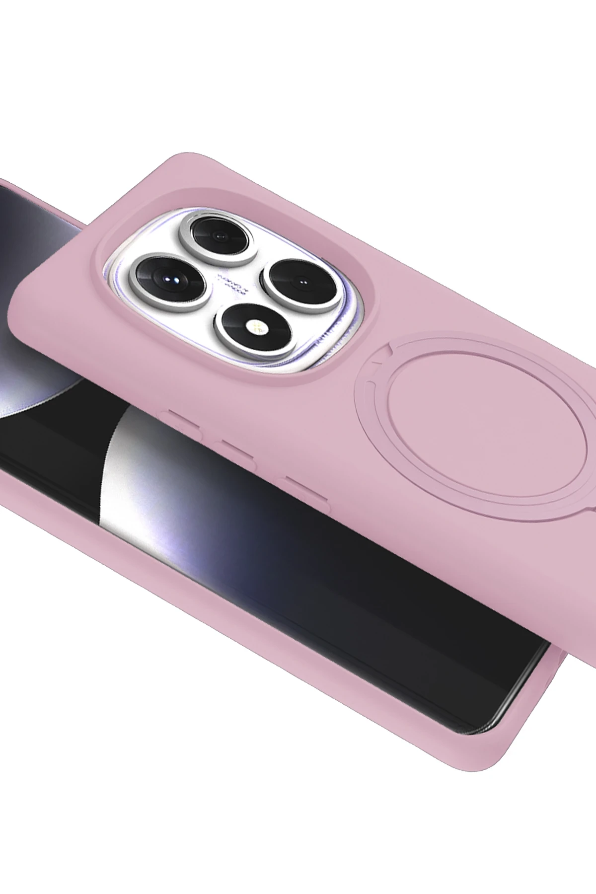 Newface Xiaomi Redmi Note 14 Pro 4G Regal Magsafe Standlı Kapak - Açık Pembe