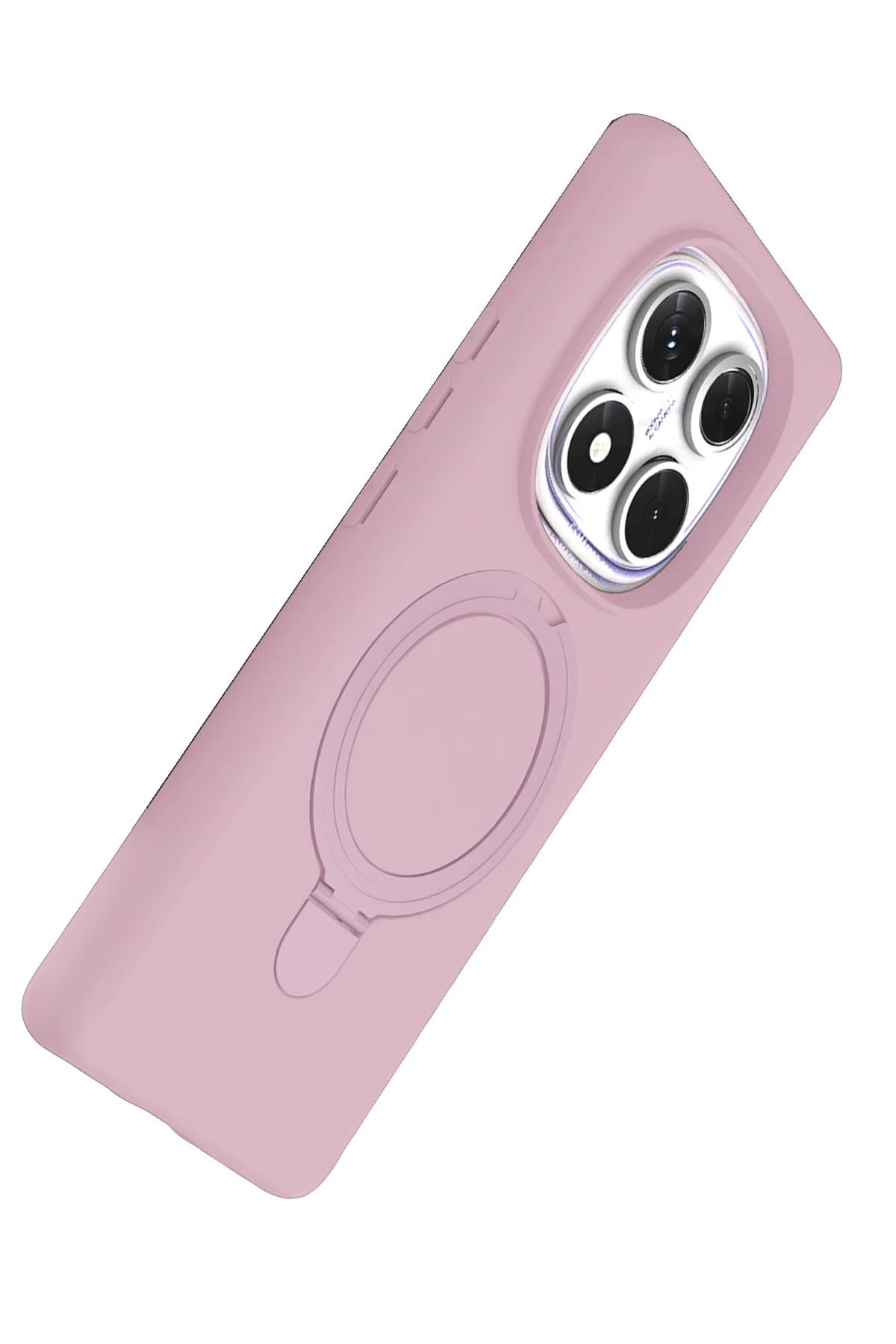 Newface Xiaomi Redmi Note 14 Pro 4G Regal Magsafe Standlı Kapak - Açık Pembe