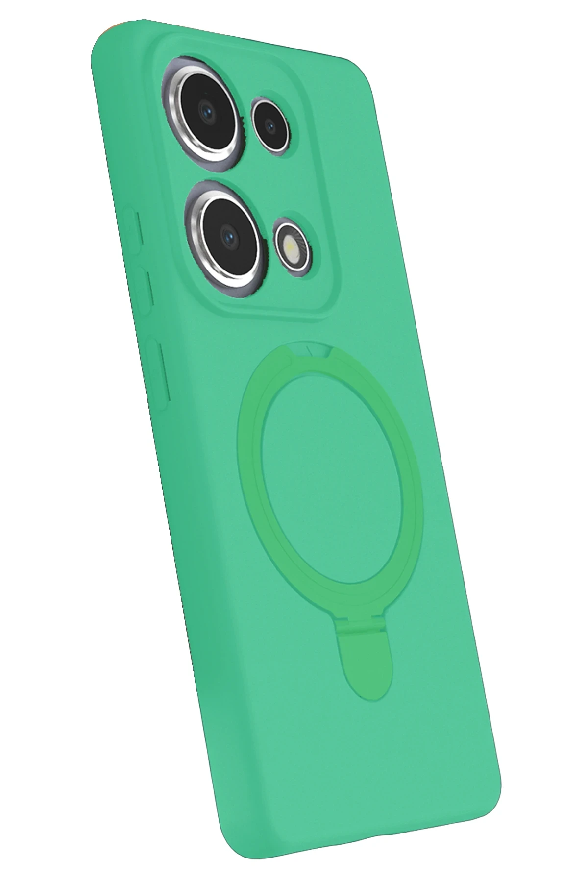 Newface Xiaomi Redmi Note 13 Pro 4G Regal Magsafe Standlı Kapak - Yeşil