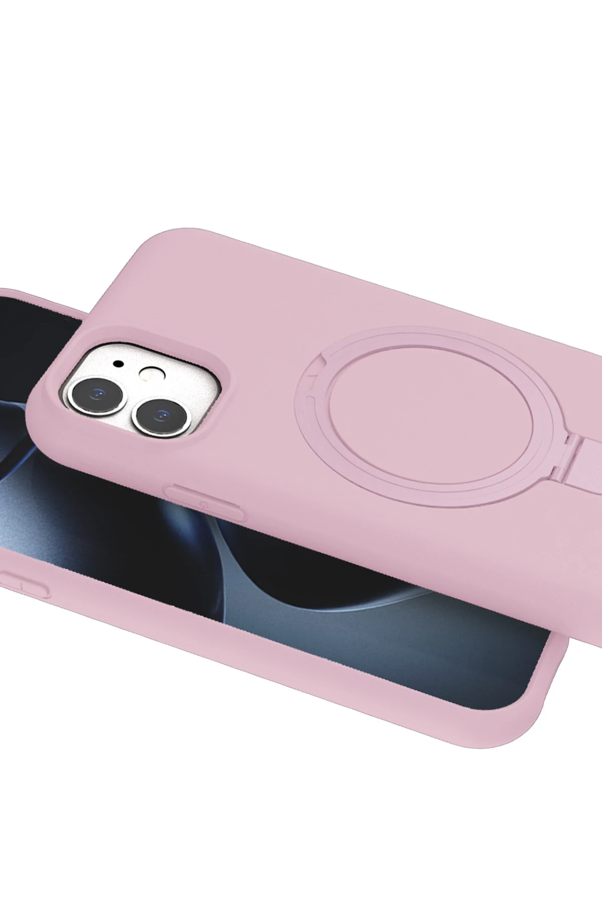 Newface Apple iPhone 11 Regal Magsafe Standlı Kapak - Açık Pembe — görsel 4