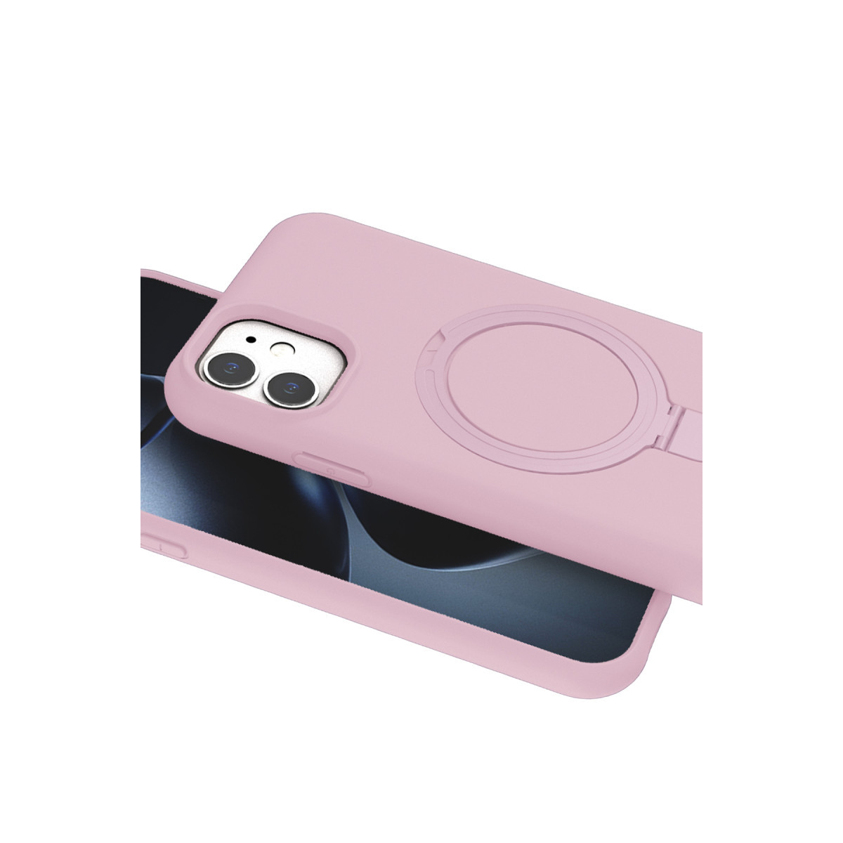 Newface Apple iPhone 11 Regal Magsafe Standlı Kapak - Açık Pembe — görsel 12