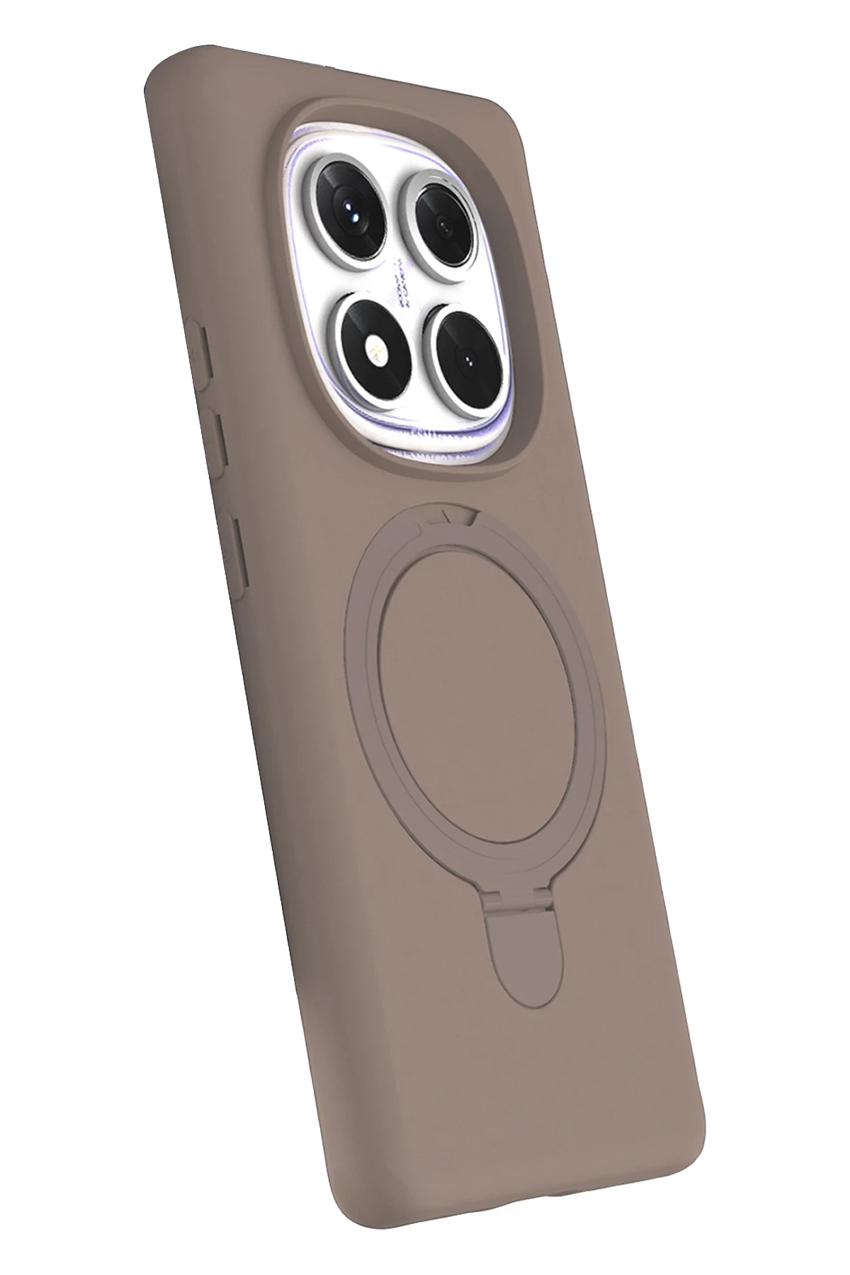 Newface Xiaomi Redmi Note 14 Pro 5G Regal Magsafe Standlı Kapak - Çöl Titanyum