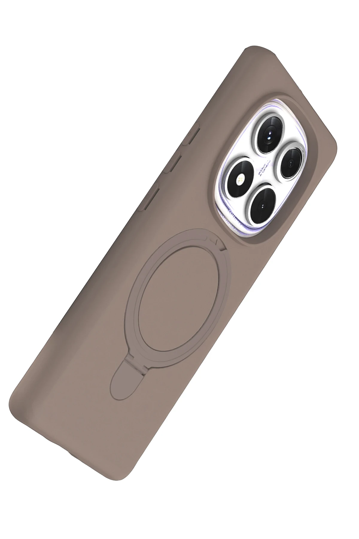 Newface Xiaomi Redmi Note 14 Pro 5G Regal Magsafe Standlı Kapak - Çöl Titanyum