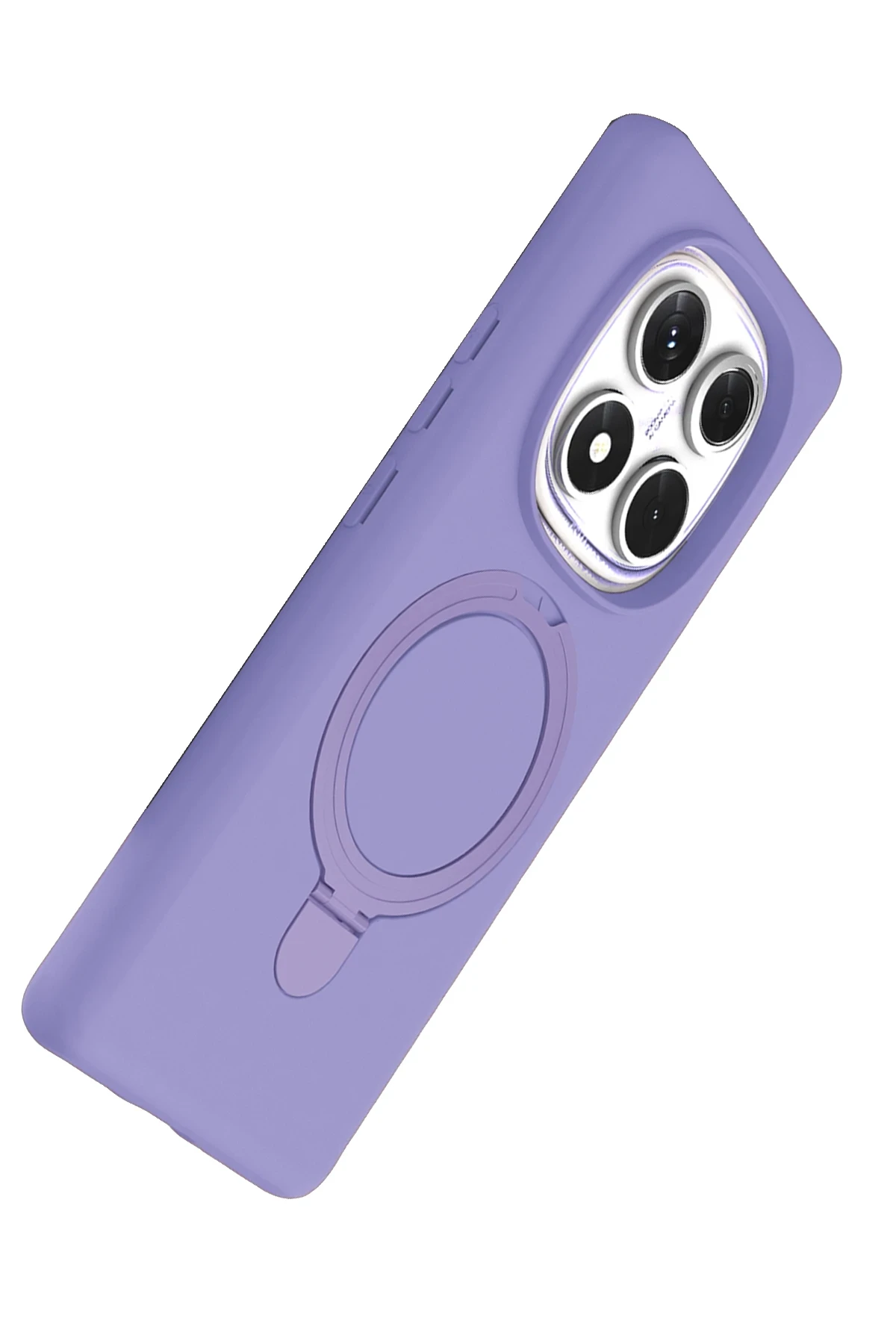Newface Xiaomi Redmi Note 14 Pro 5G Regal Magsafe Standlı Kapak - Lila