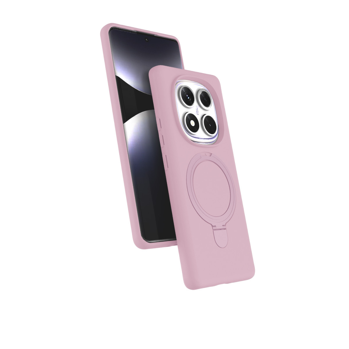 Newface Xiaomi Redmi Note 14 Pro 5G Regal Magsafe Standlı Kapak - Açık Pembe — görsel 11