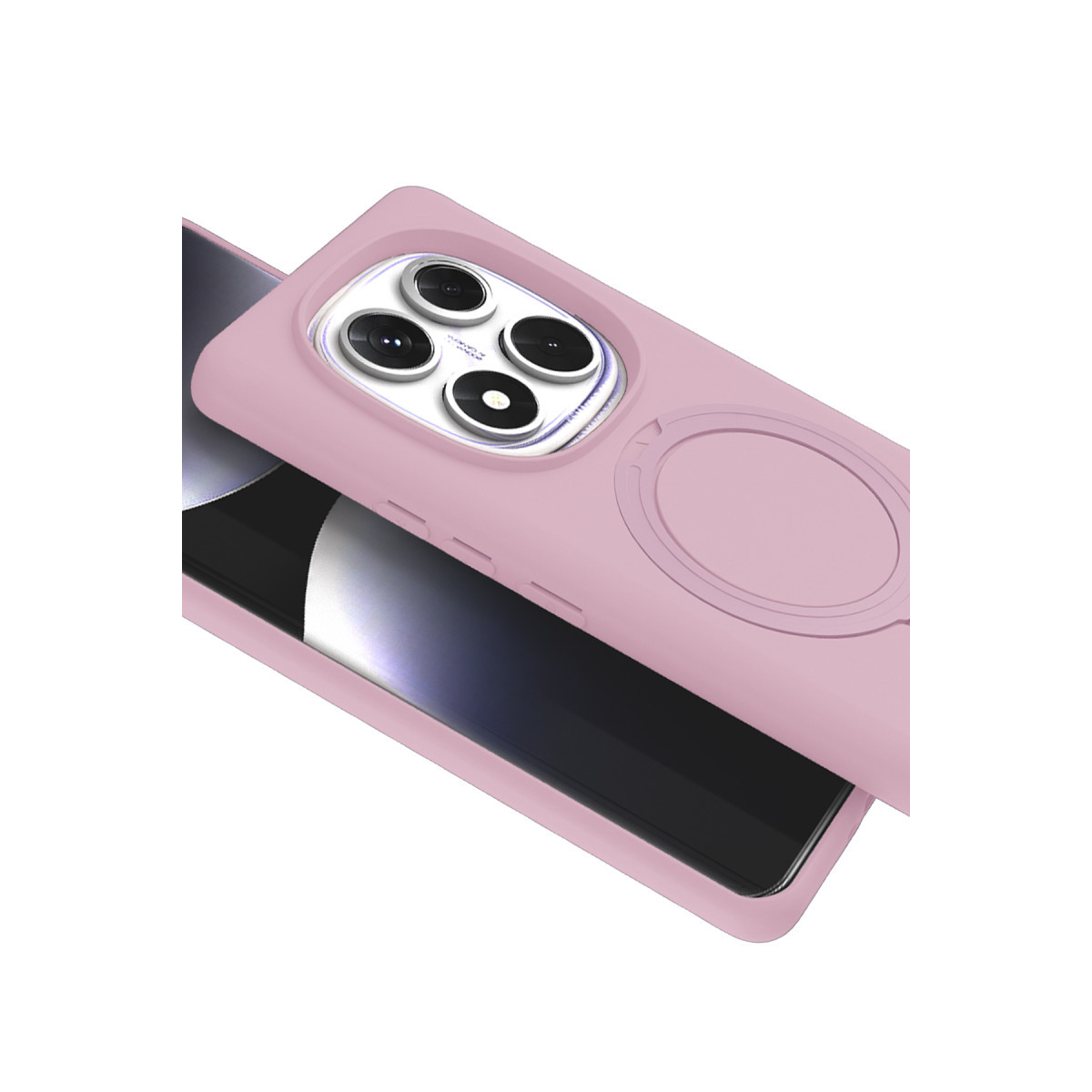 Newface Xiaomi Redmi Note 14 Pro 5G Regal Magsafe Standlı Kapak - Açık Pembe — görsel 12