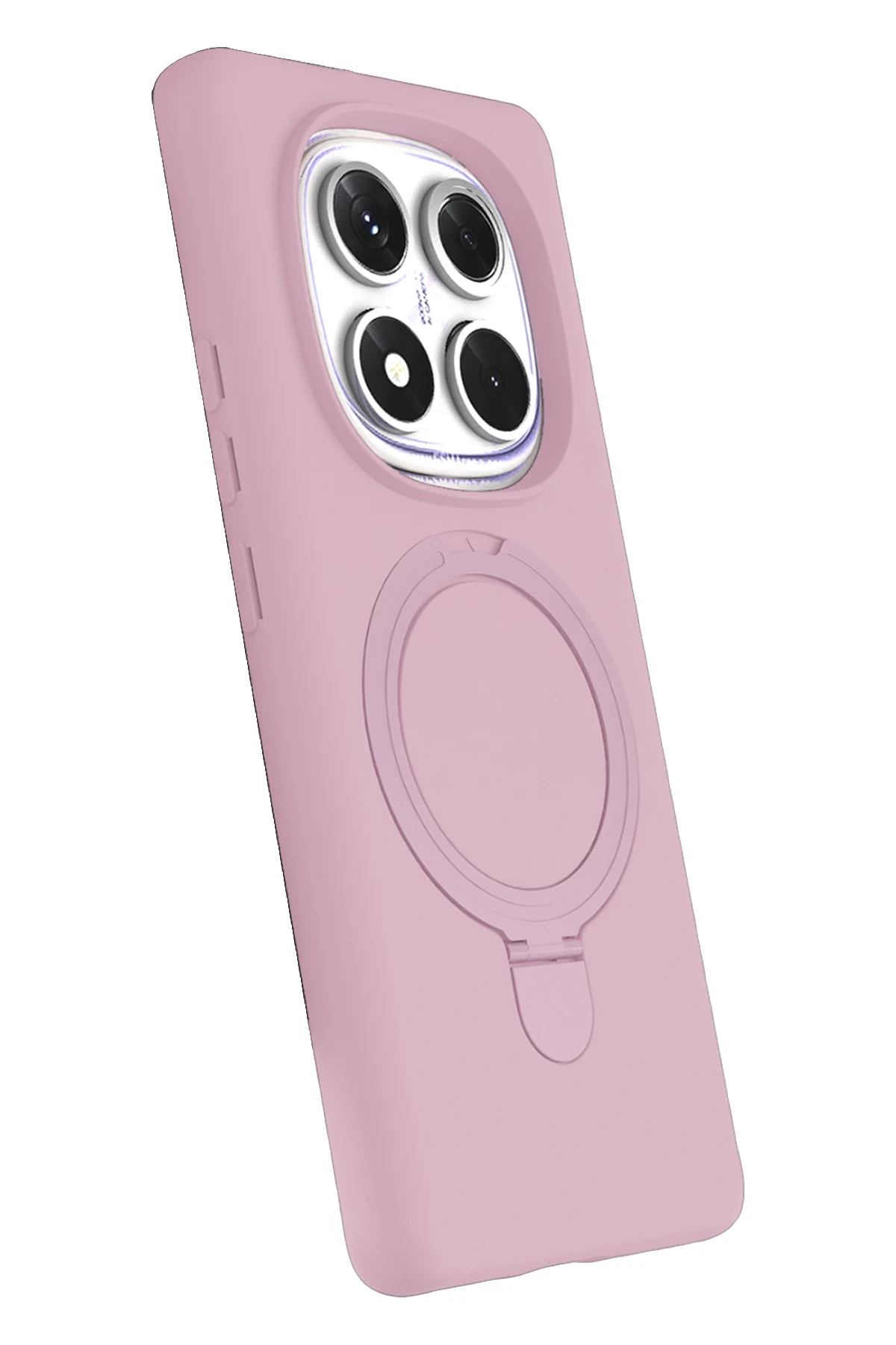 Newface Xiaomi Redmi Note 14 Pro 5G Regal Magsafe Standlı Kapak - Açık Pembe