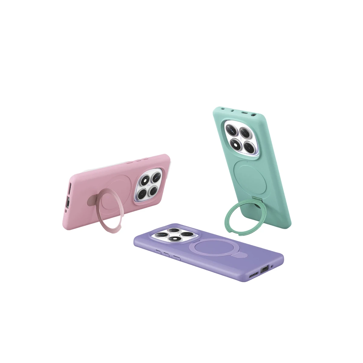 Newface Xiaomi Redmi Note 14 Pro 5G Regal Magsafe Standlı Kapak - Açık Pembe — görsel 10