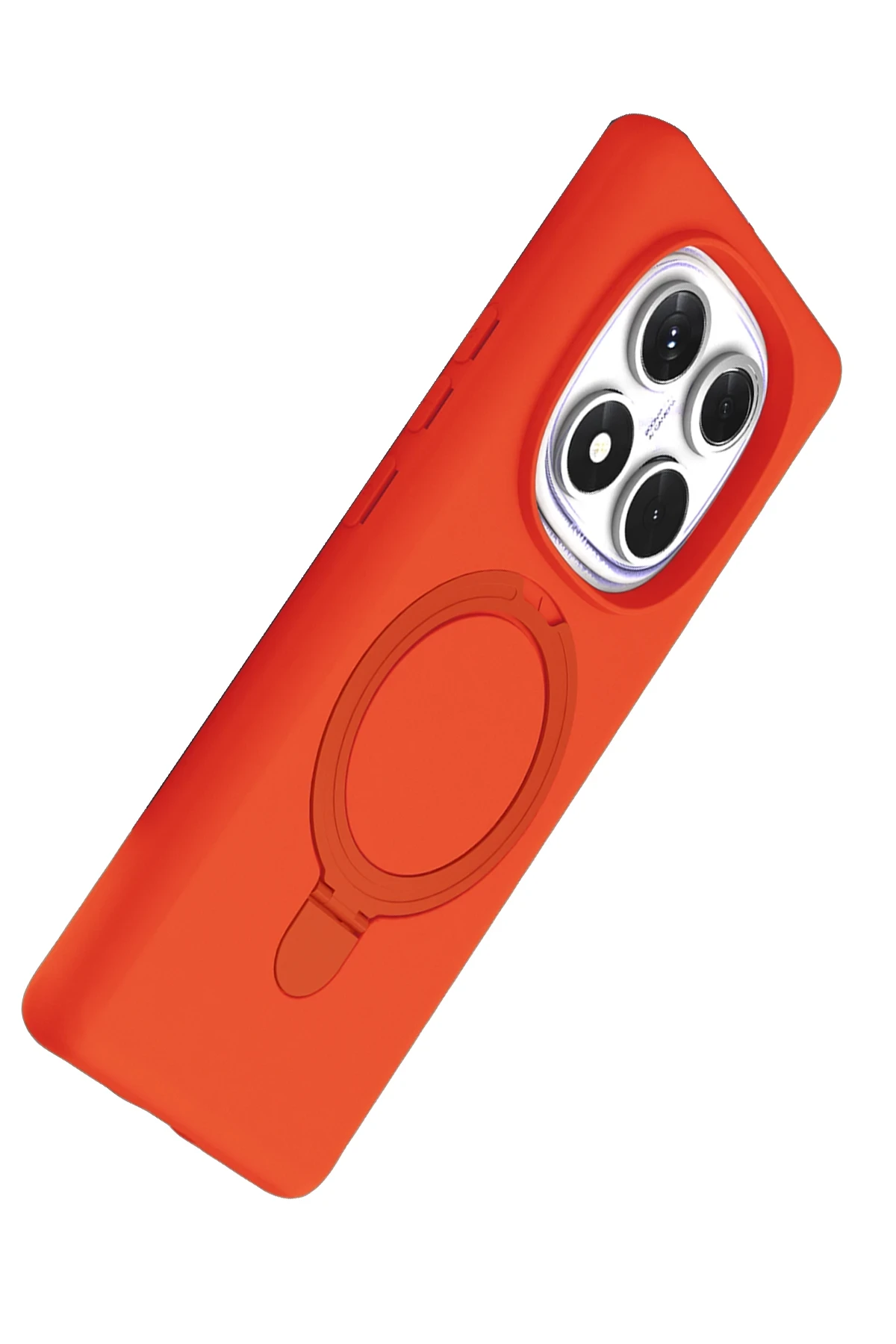 Newface Xiaomi Redmi Note 14 Pro 5G Regal Magsafe Standlı Kapak - Turuncu