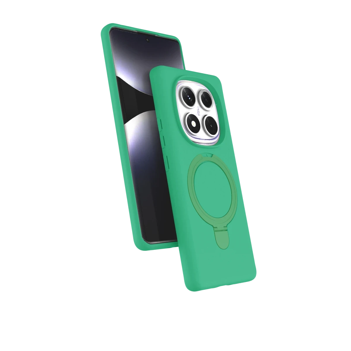 Xiaomi Redmi Note 14 Pro 5G Regal Magsafe Standlı Kapak - Yeşil