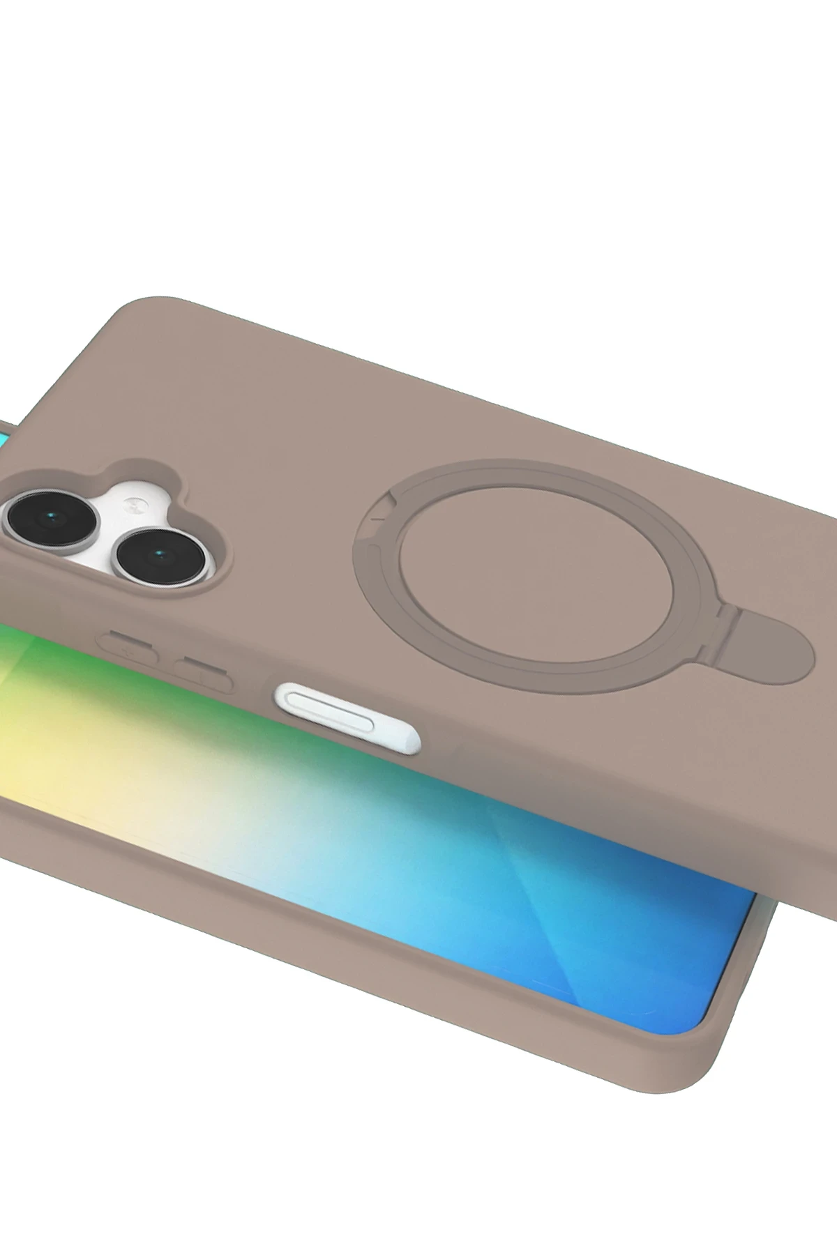 Newface Samsung Galaxy A06 Regal Magsafe Standlı Kapak - Çöl Titanyum