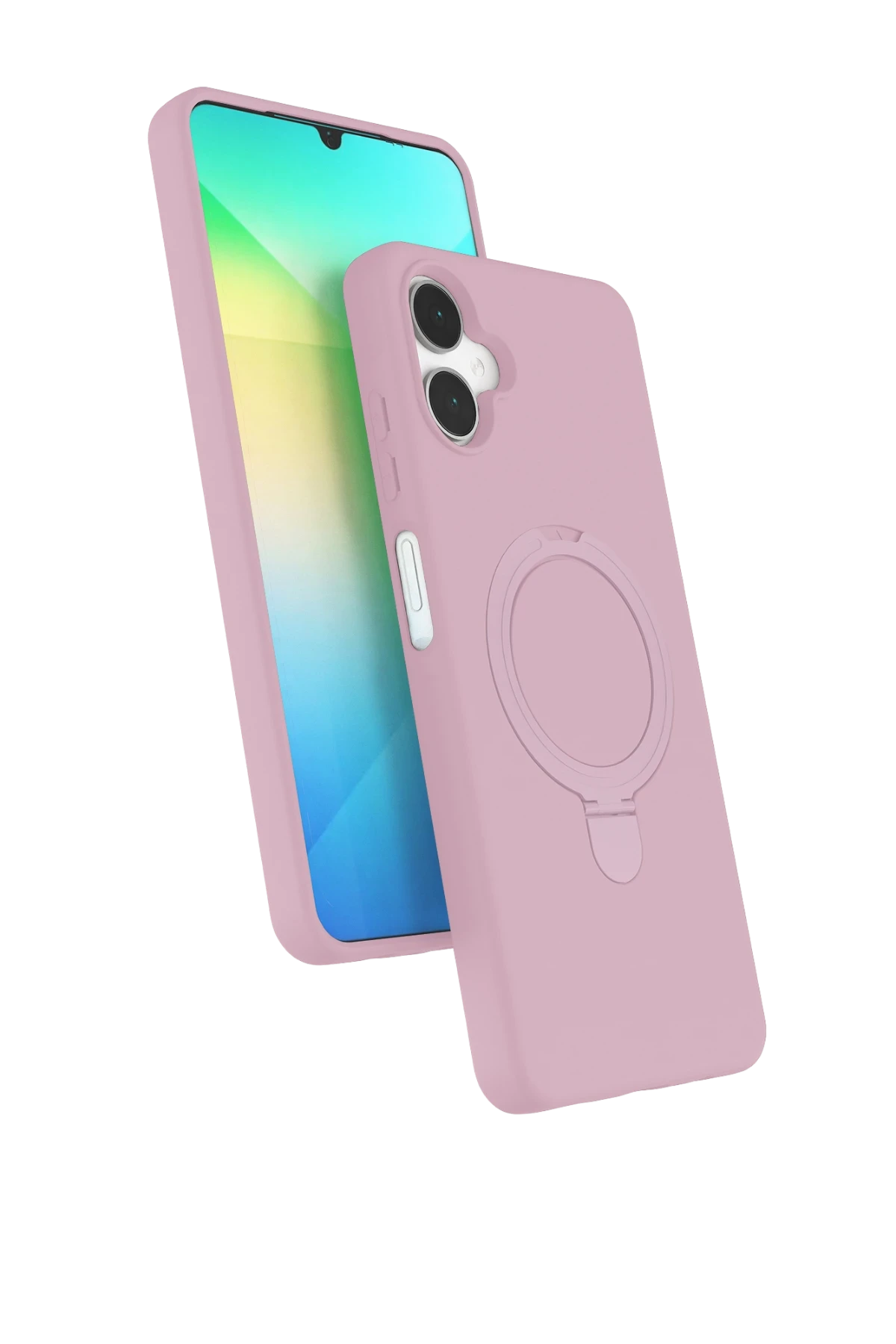 Newface Samsung Galaxy A06 Regal Magsafe Standlı Kapak - Açık Pembe