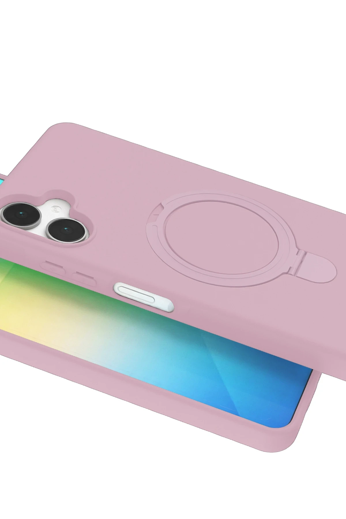 Newface Samsung Galaxy A06 Regal Magsafe Standlı Kapak - Açık Pembe