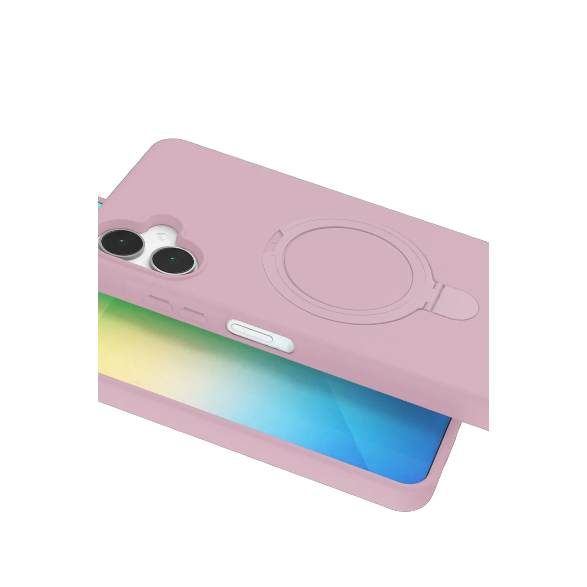 Newface Samsung Galaxy A06 Regal Magsafe Standlı Kapak - Açık Pembe — görsel 9