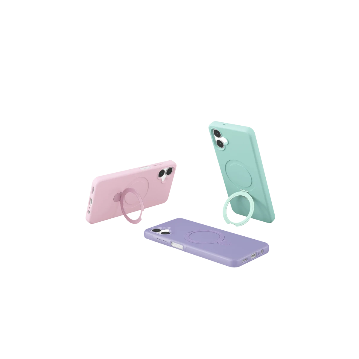 Newface Samsung Galaxy A06 Regal Magsafe Standlı Kapak - Açık Pembe — görsel 10