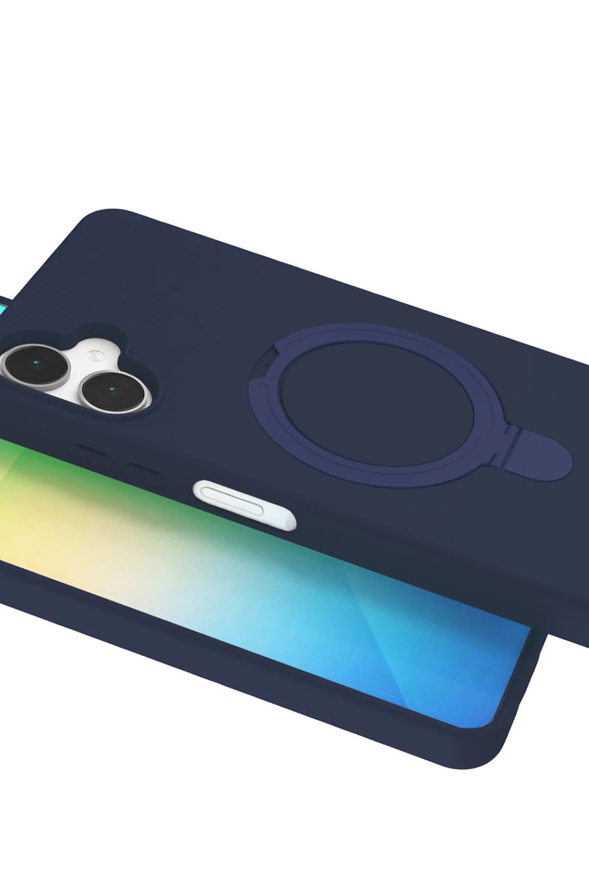Newface Samsung Galaxy A06 Regal Magsafe Standlı Kapak - Lacivert