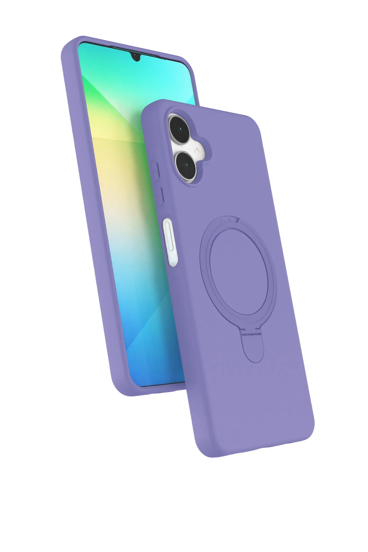 Newface Samsung Galaxy A06 Regal Magsafe Standlı Kapak - Lila