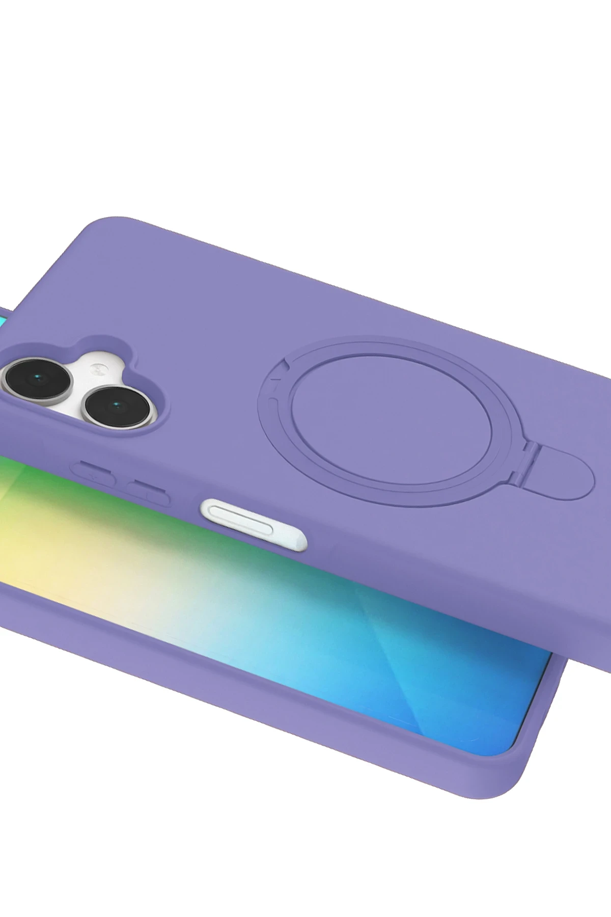 Newface Samsung Galaxy A06 Regal Magsafe Standlı Kapak - Lila