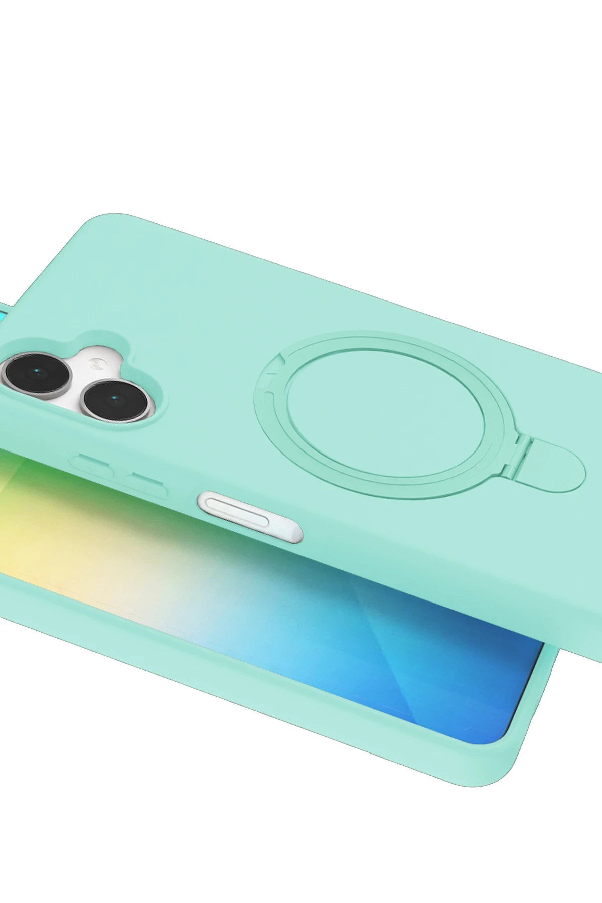 Newface Samsung Galaxy A06 Regal Magsafe Standlı Kapak - Su Yeşili