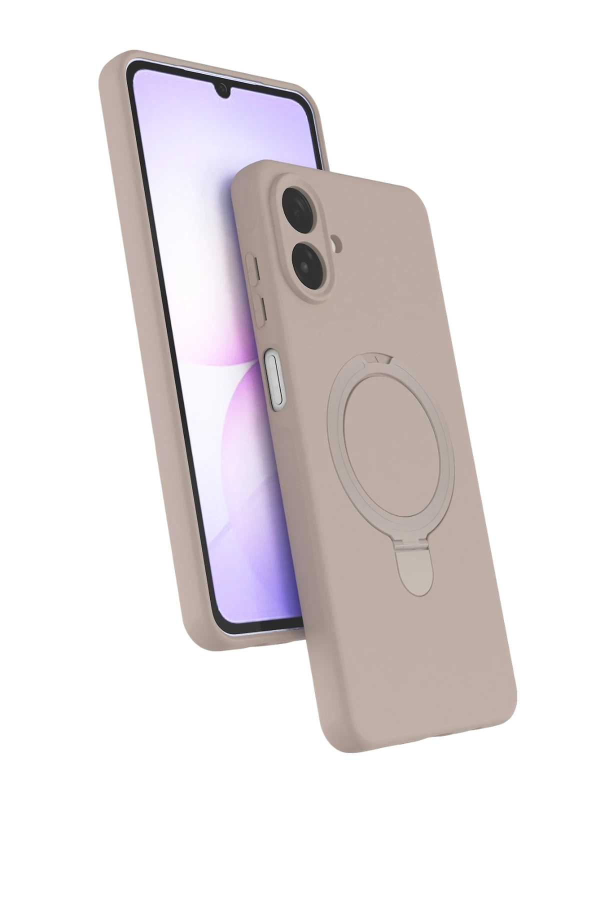Newface Samsung Galaxy A07 4G Regal Magsafe Standlı Kapak - Çöl Titanyum